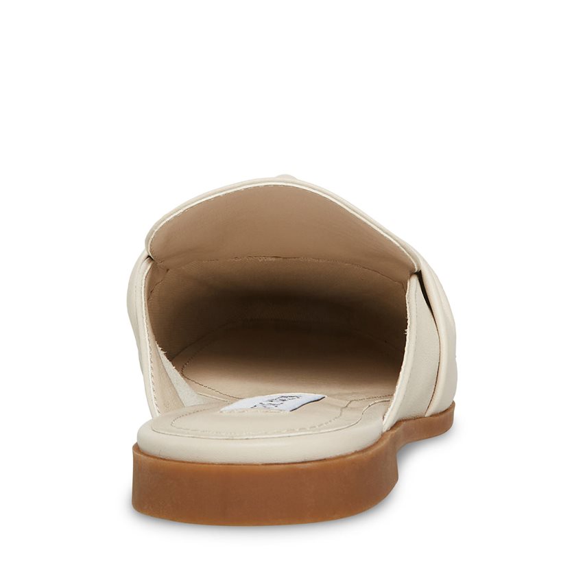 Mulas Steve Madden Chart Cuero Mujer Creme | ES BH8SE2
